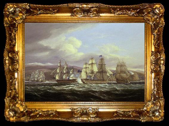 framed  Thomas Luny Blockade of Toulon, 1810-1814: Pellew